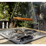 Brasero barbecue acier et bois