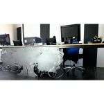 Bureau industriel métal découpé Olivier