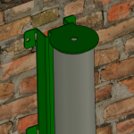 Cendrier inox fixation