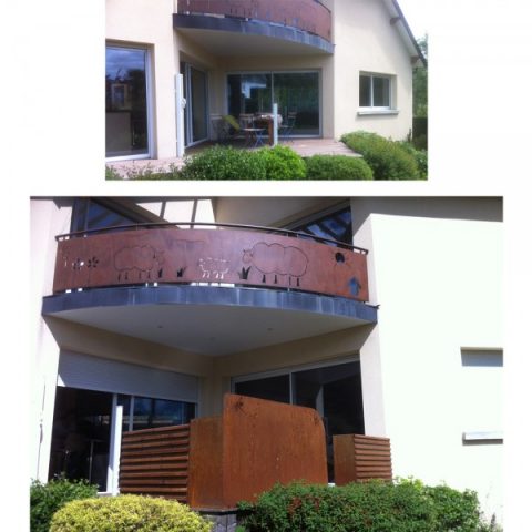 Ensemble Cuisine d'extérieur et jardinières