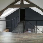 Escalier et passerelle métal