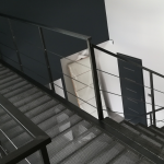 Escalier et passerelle métal