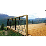 Garde corps bois et métal