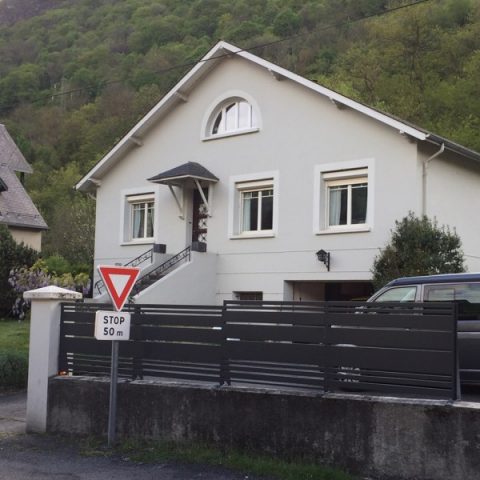 Garde corps brise vue métal