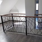 Garde corps métal et bois