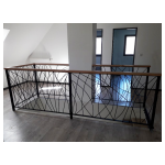 Garde corps métal et bois