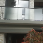 Garde corps métal et verre opaque transparent