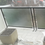 Garde corps métal et verre opaque transparent