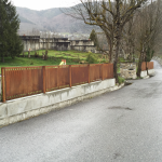 Garde corps métal rouillé