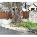 Garde corps métal rouillé