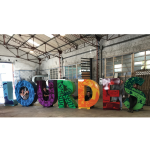 Lettres géantes de Ville