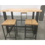 Mange debout et tabourets hauts