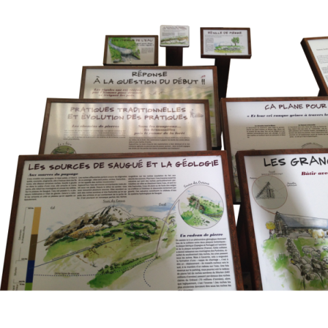 Pupitres rouille naturelle