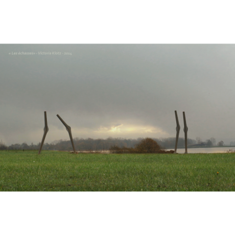 Sculpture en acier de l'artiste Victoria Klotz
