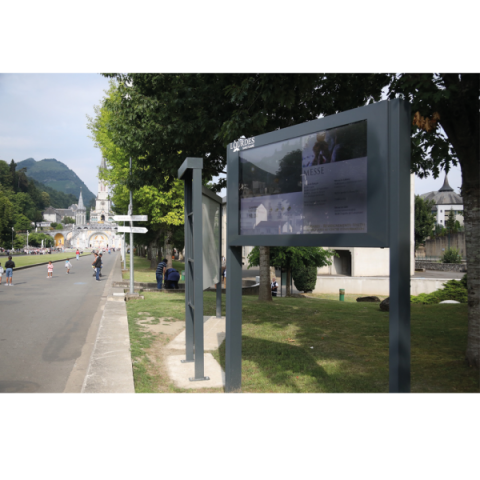 Signalétique domaine Sanctuaire de Lourdes