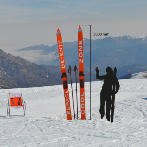 Skis signalétiques