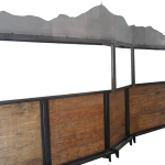 Structure de bar métal et bois