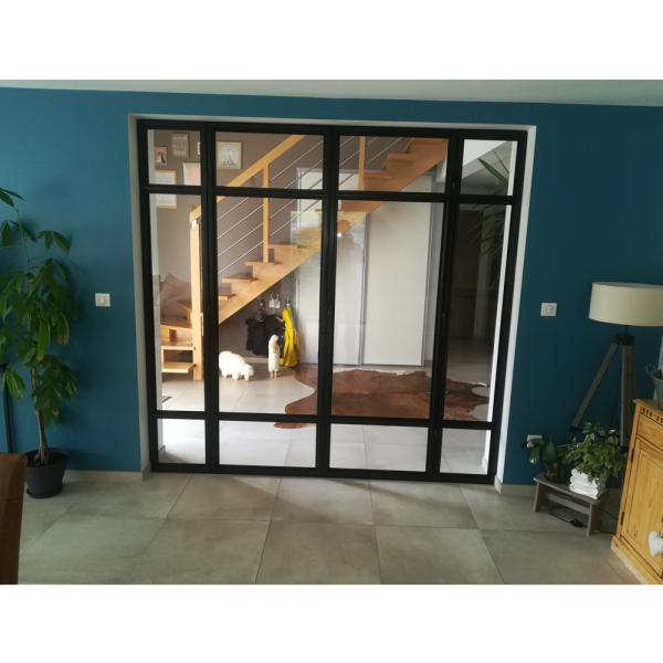 Verrière métal avec portes