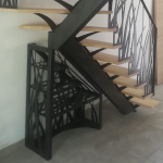 Escalier métal découpé